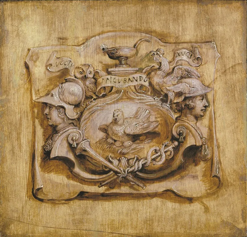 Drukkersmerk Van Jan Van Meurs Wall Art by Peter Paul Rubens - High-Resolution Digital Print