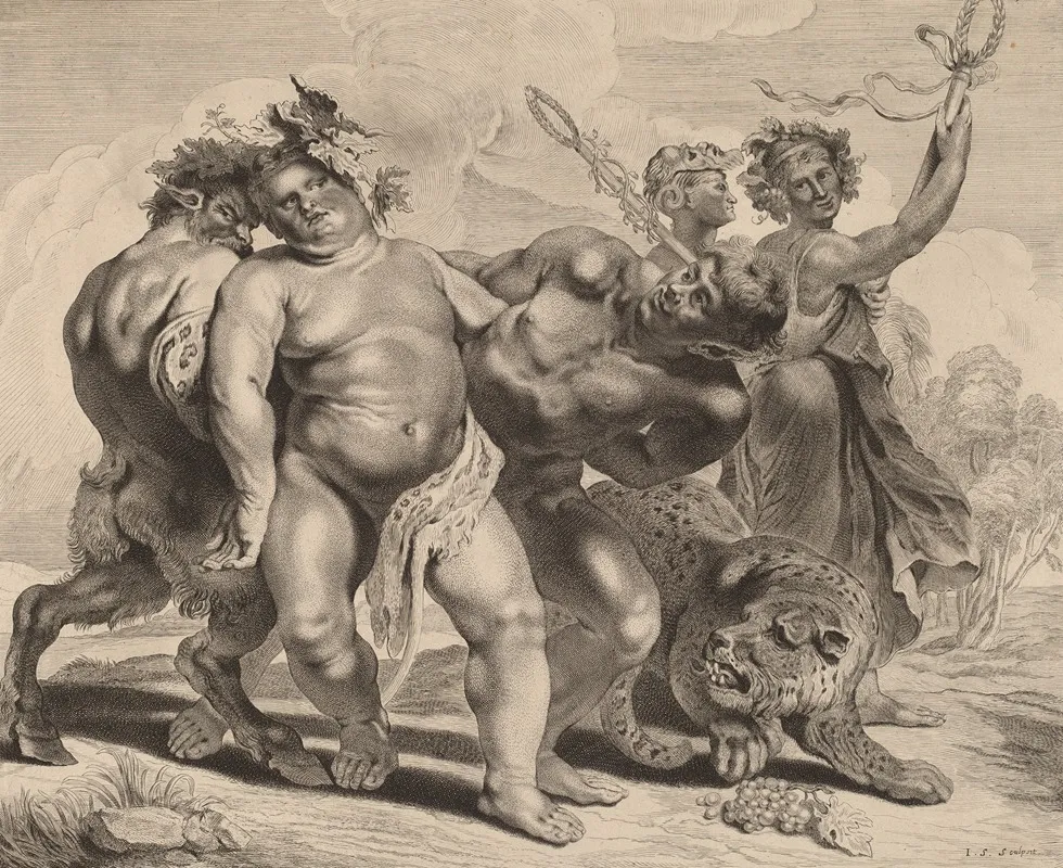 Drunkenness Of Bacchus Wall Art by Jonas Suyderhoff - High-Resolution Digital Print