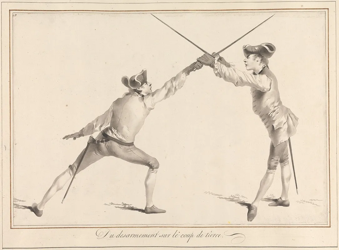 Du Desarmement Sur Le Coup De Tierce Wall Art by James Gwin - High-Resolution Digital Print