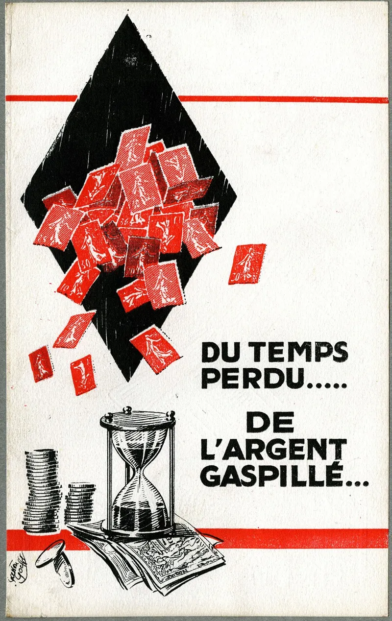 Du Temps Perdu De Largent Gaspille Wall Art by Gaston Goefft - High-Resolution Digital Print