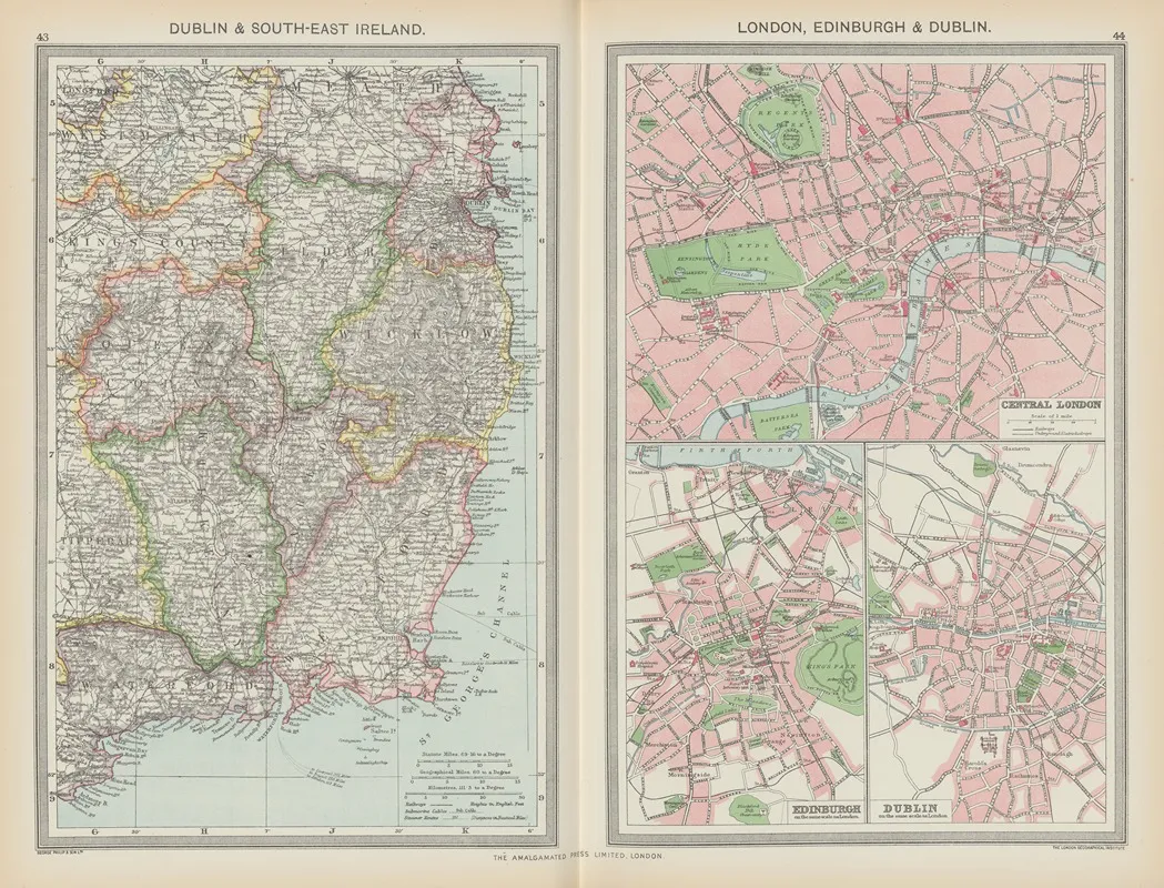Dublin Aand South East Ireland London Edinburgh And Dublin
