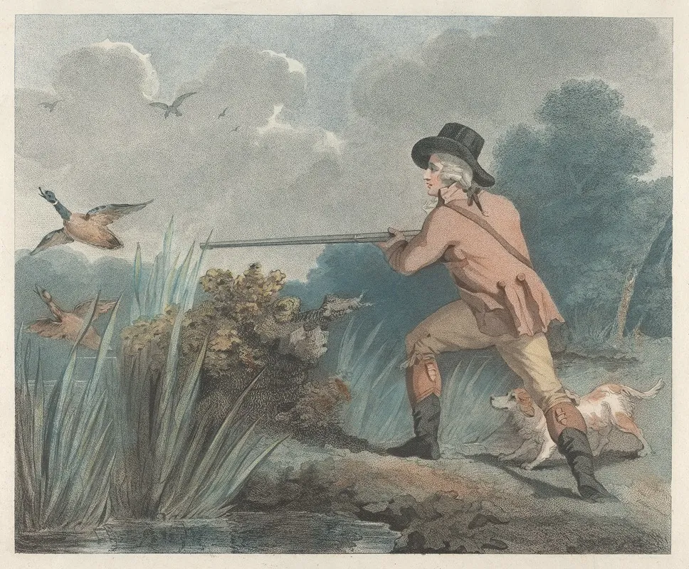 Duck Shooting 6 Wall Art by George Morland - High-Resolution Digital Print