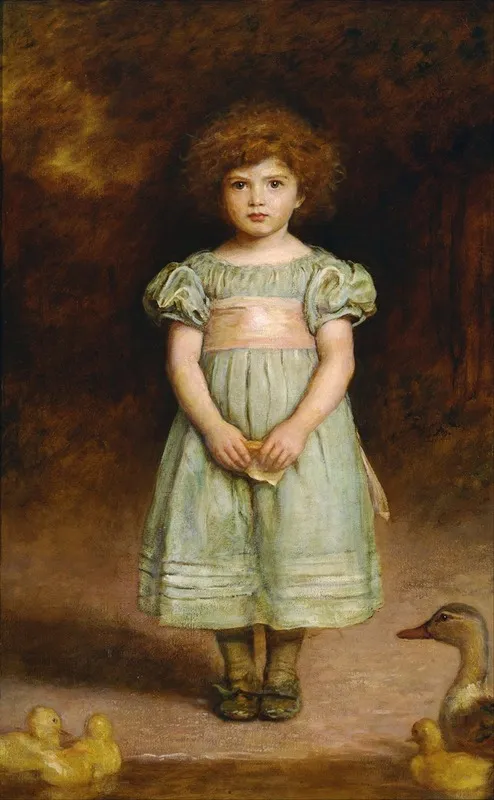 Ducklings Wall Art by Sir John Everett Millais - Canvas Print