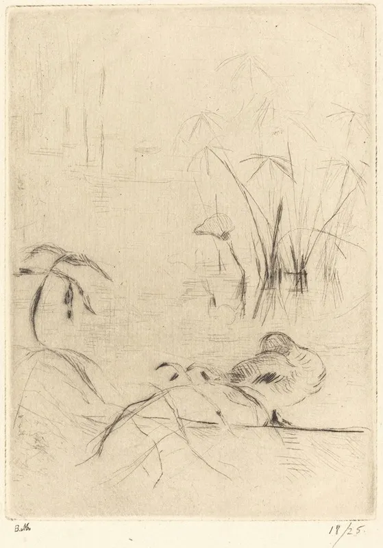 Ducks At Rest On The Bank