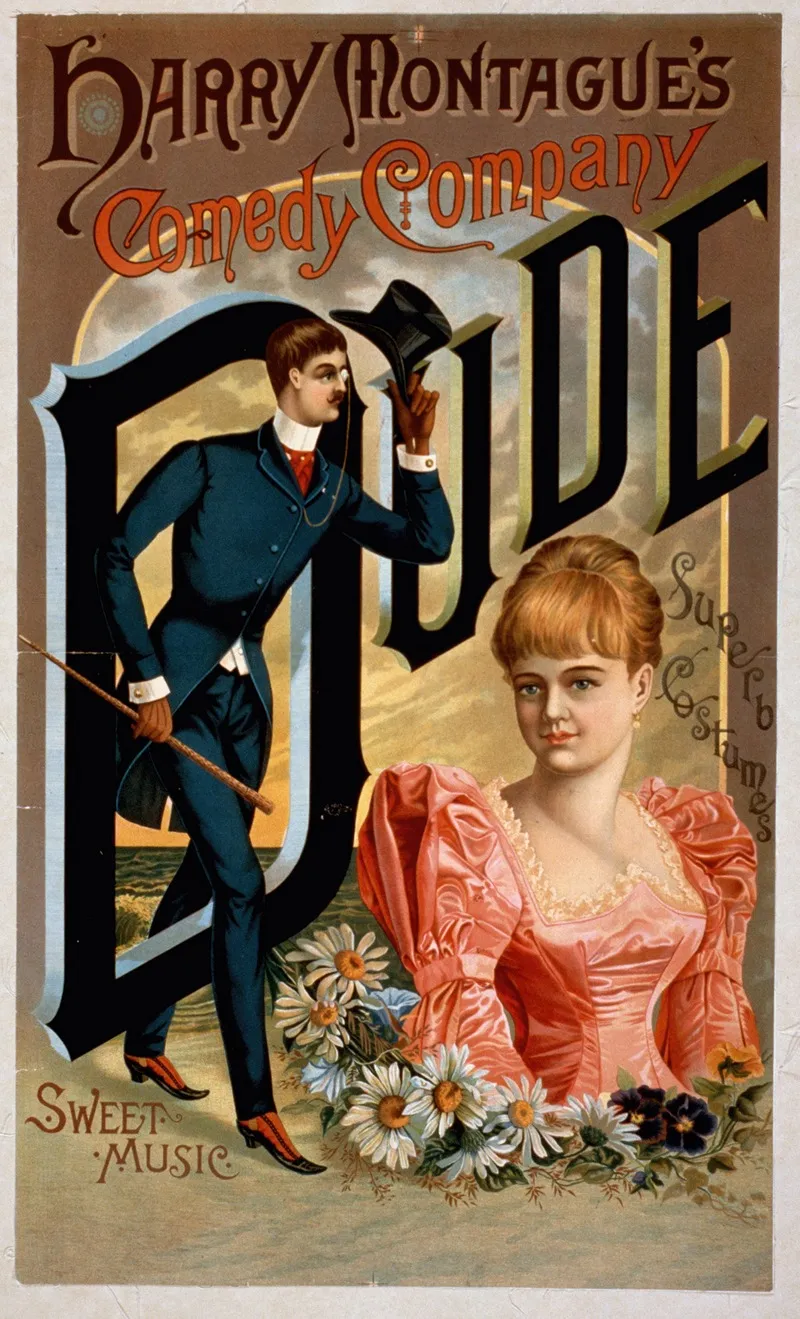 Dude Sweet Music Superb Costumes Wall Art by Anonymous - High-Resolution Digital Print