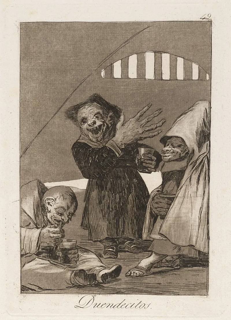 Duendecitos Hobgoblins Wall Art by Francisco de Goya - High-Resolution Digital Print