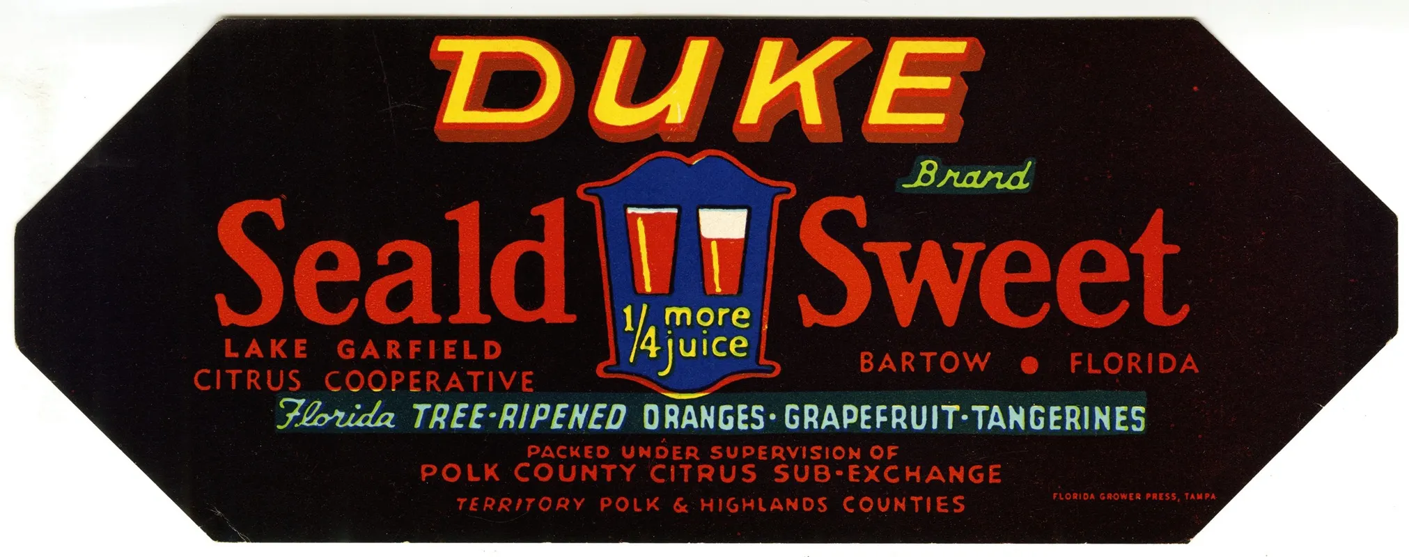 Duke Citrus Label