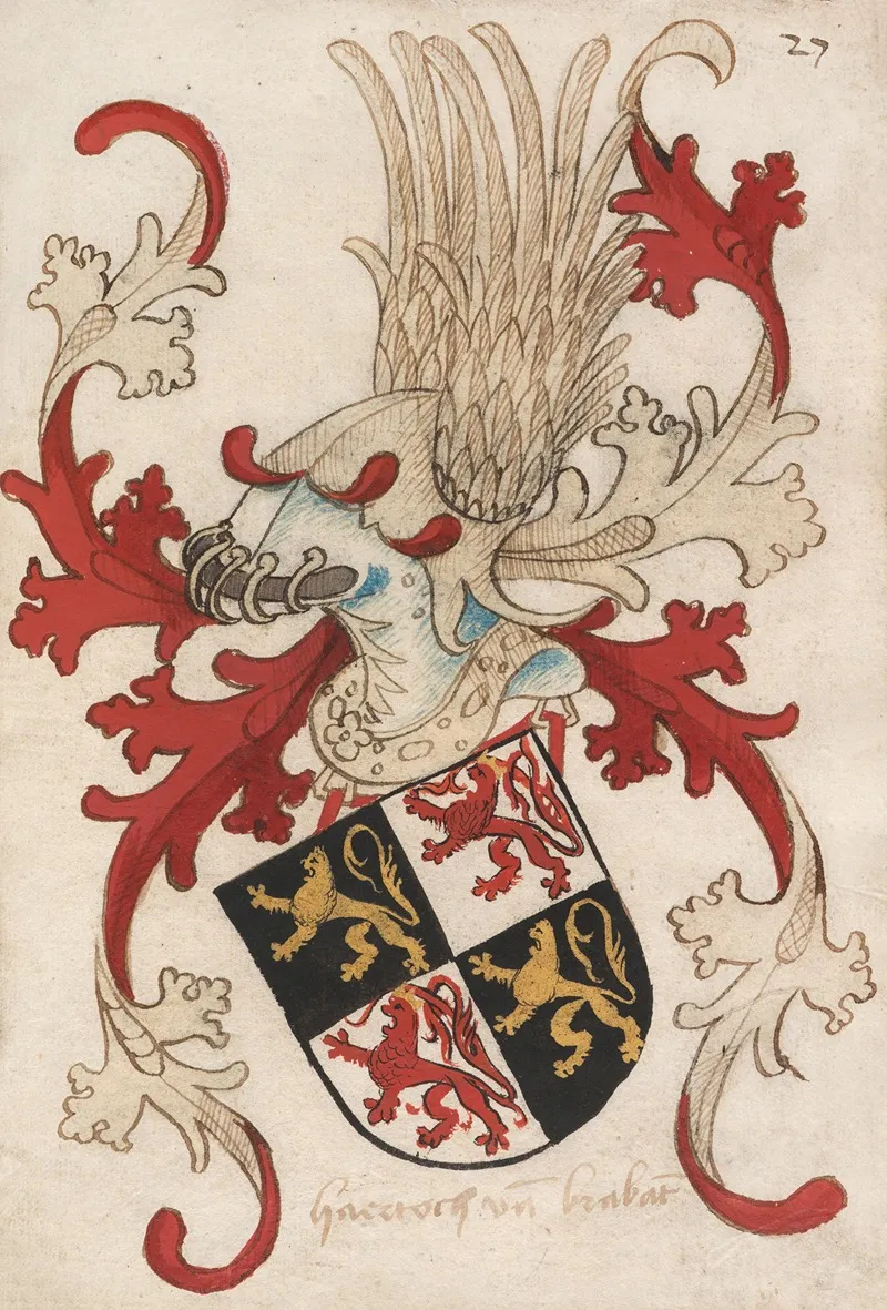 Duke Of Brabant Wall Art by Herald of Nassau-Vianden - High-Resolution Digital Print