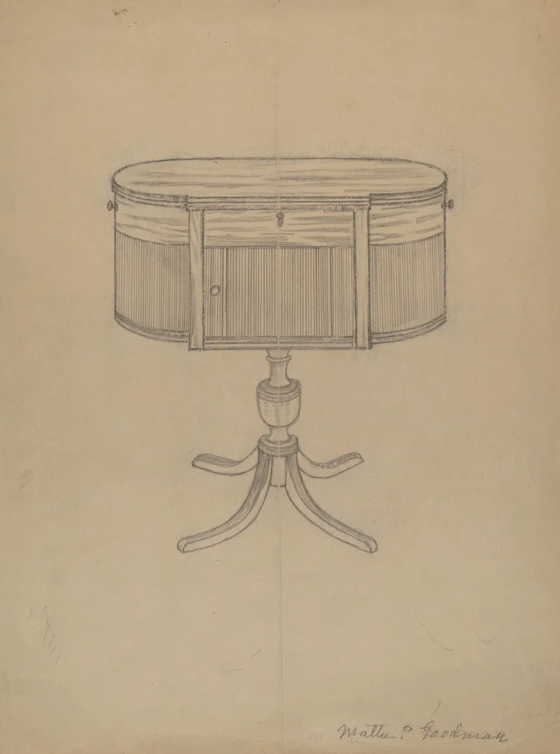 Duncan Phyfe Sewing Cabinet 2