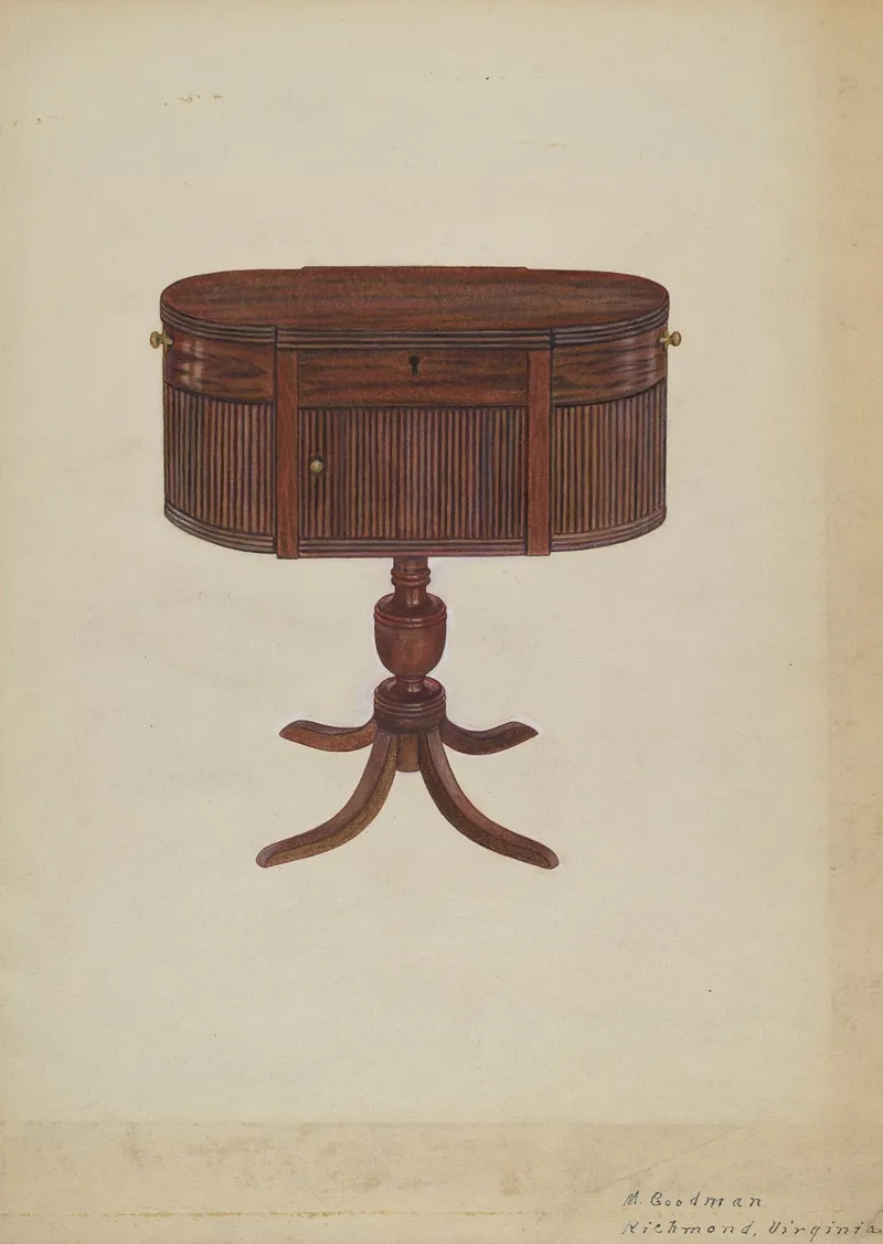 Duncan Phyfe Sewing Cabinet 3