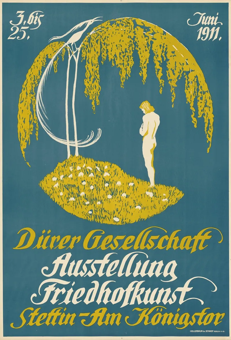 Durer Gesellschaft Stettin Ausstellung Friedhofskunst 1911 Wall Art by Hollerbaum & Schmidt - High-Resolution Digital Print
