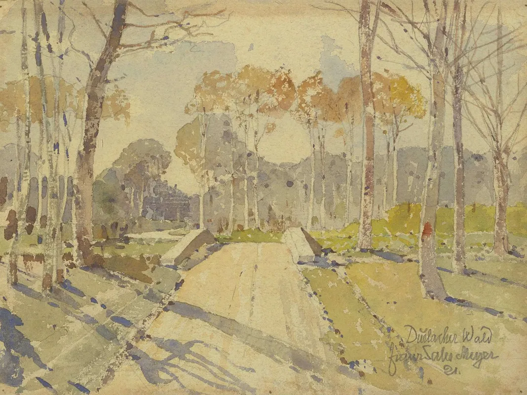 Durlacher Wald Wall Art by Franz Sales Meyer - High-Resolution Digital Print