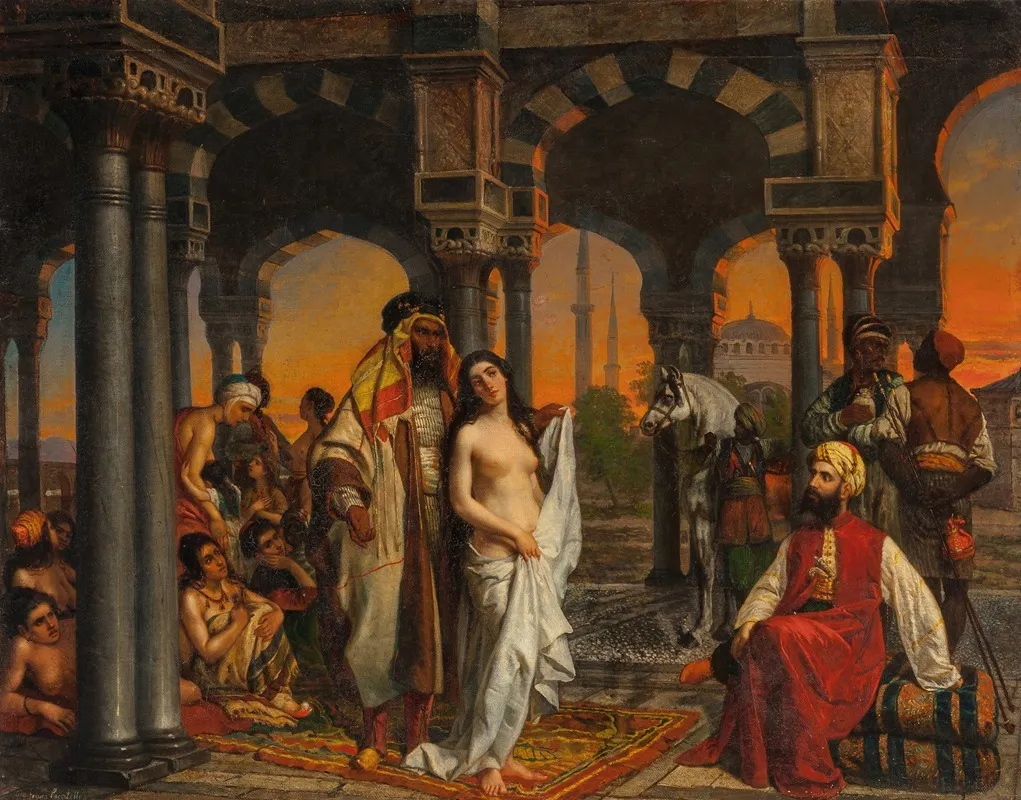 Dusk Of Constantinople Wall Art by Giovan Francesco Locatelli - High-Resolution Digital Print