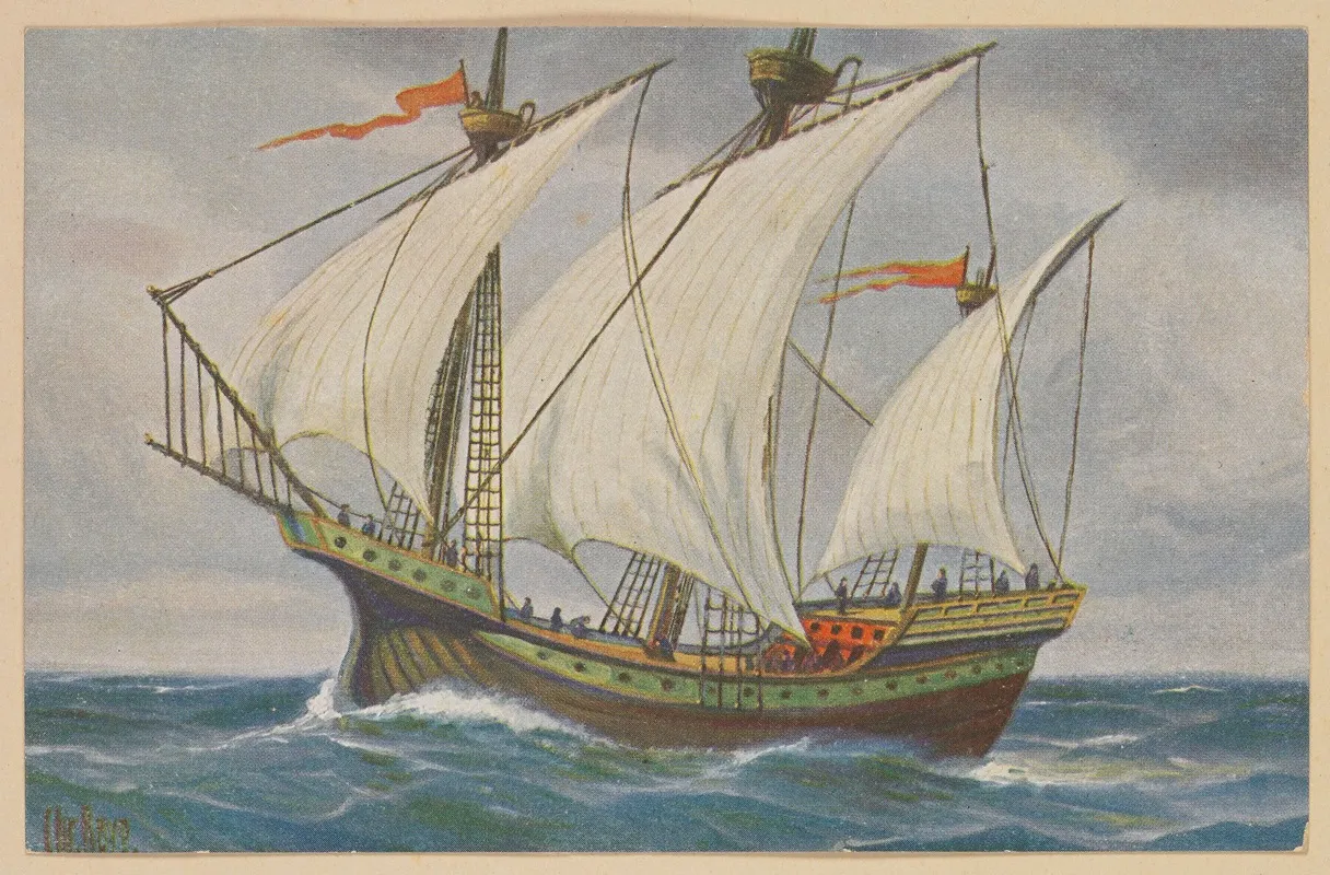 Dutch Cog Around 1450 Wall Art by Christopher Rave - High-Resolution Digital Print