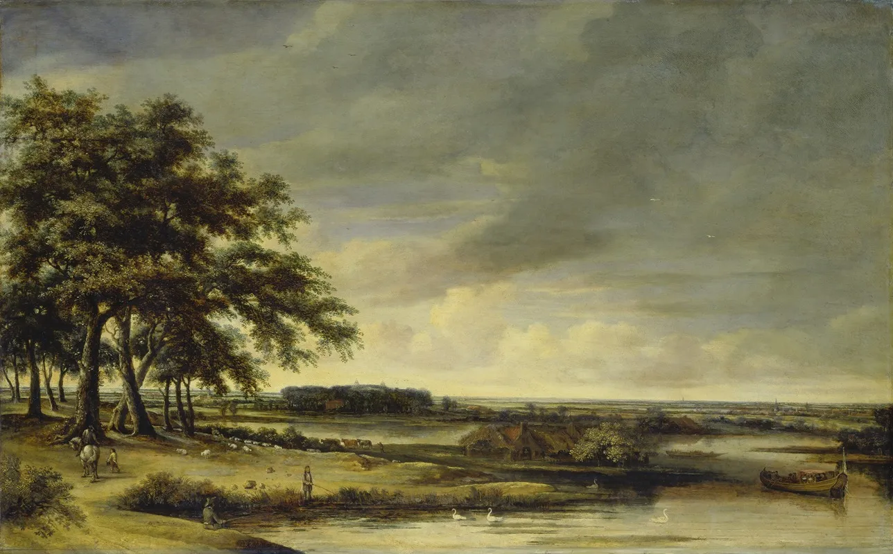 Dutch Landscape 2 Wall Art by Philips Koninck - High-Resolution Digital Print