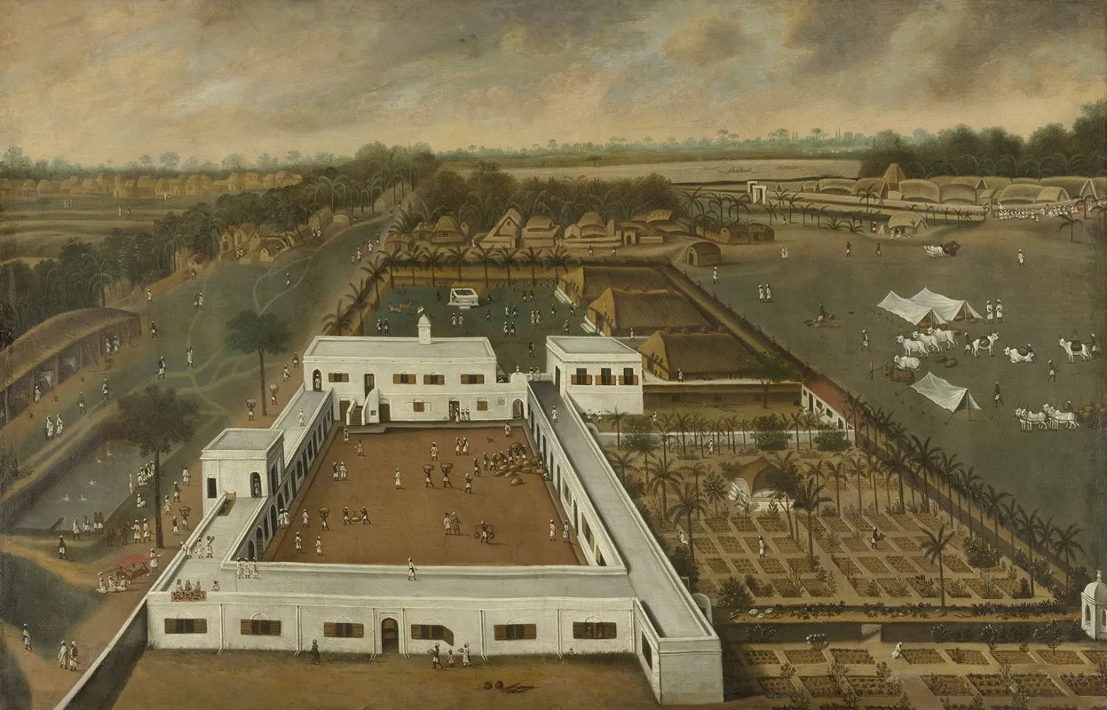 Dutch Plantation In Bengal Wall Art by Hendrik van Schuylenburgh - High-Resolution Digital Print