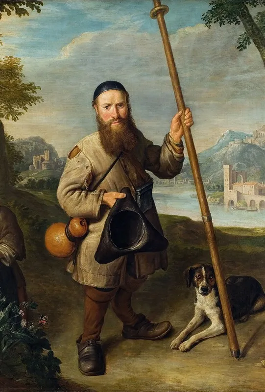 Dwarf In A Landscape Wall Art by Pieter Snyers - High-Resolution Digital Print