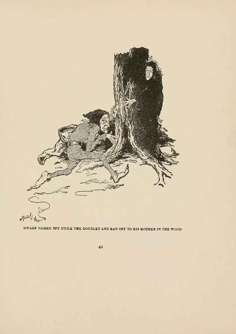 Dwarf Named Spy Stole The Doublet And Ran Off To His Mother In The Wood