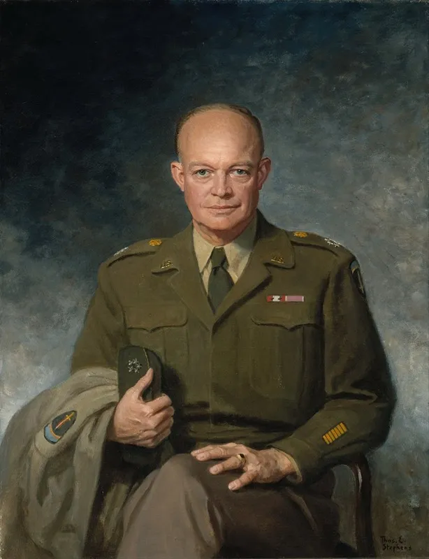 Dwight D Eisenhower Wall Art by Thomas Edgar Stephens - High-Resolution Digital Print