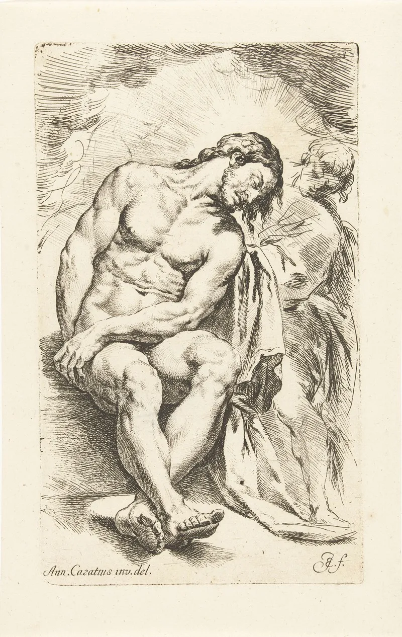 Dying Christ Supported By An Angel