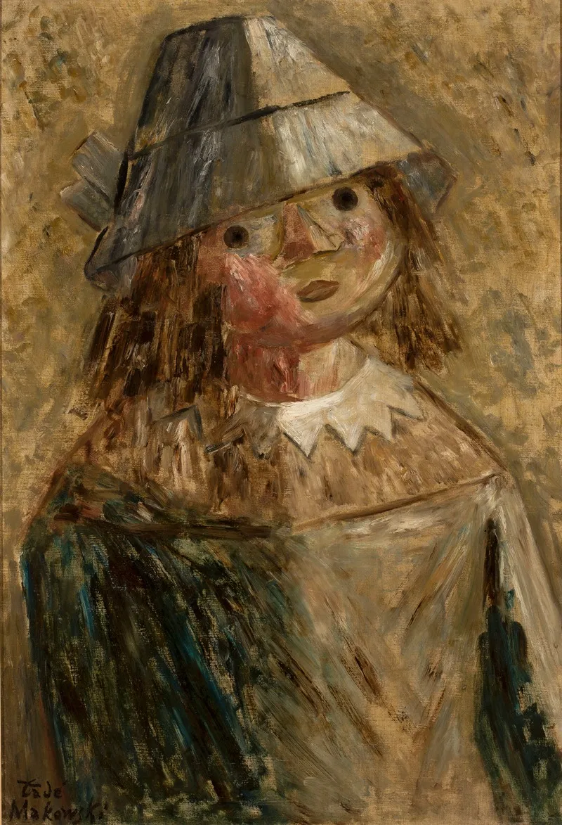 Dziewczynka W Kapeluszu Fillette Wall Art by Tadeusz Makowski - High-Resolution Digital Print