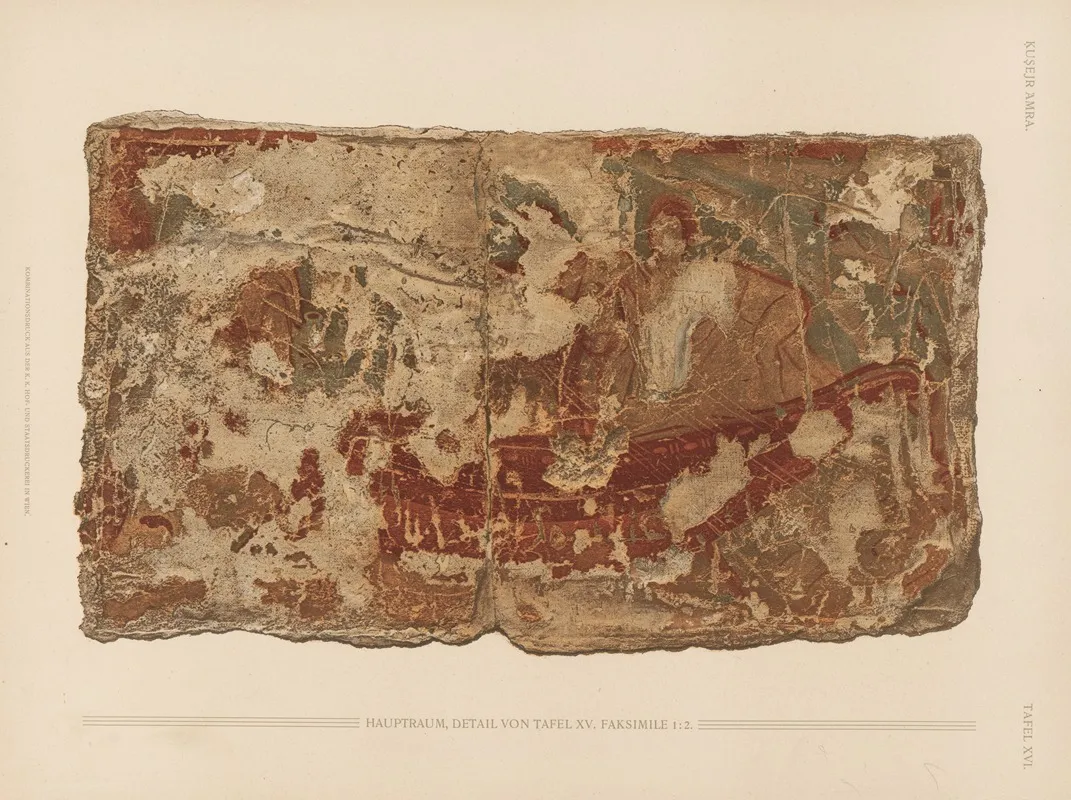 ḳuṣejr ʻamra Mit Einer Karte Von Arabia Petraea Pl 16