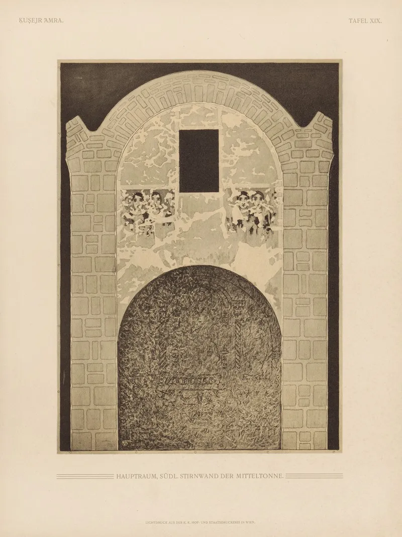 ḳuṣejr ʻamra Mit Einer Karte Von Arabia Petraea Pl 19