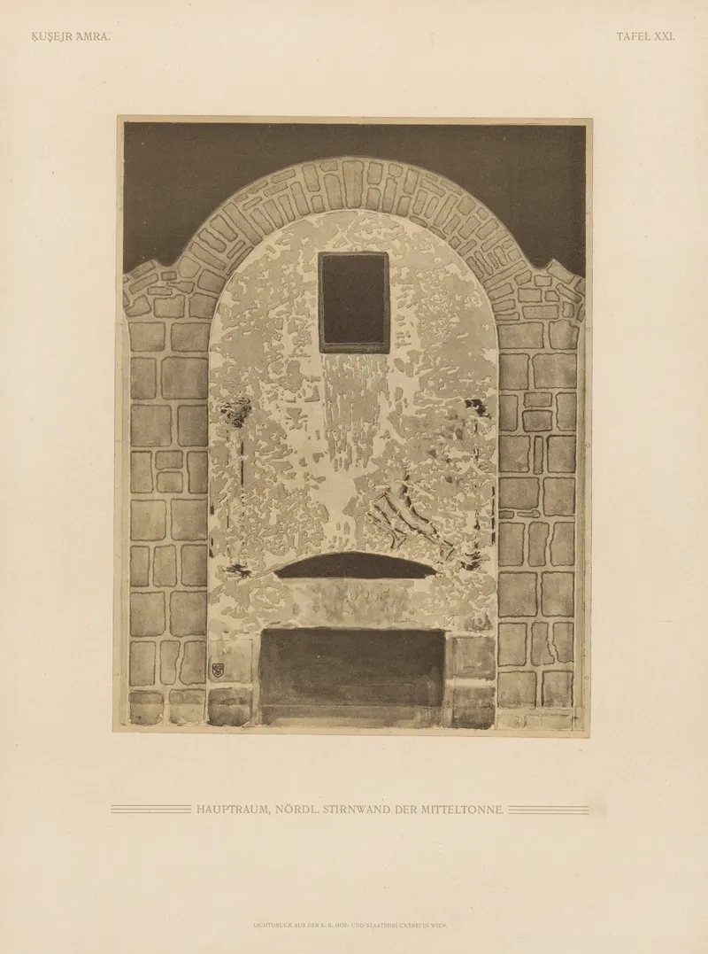 ḳuṣejr ʻamra Mit Einer Karte Von Arabia Petraea Pl 21