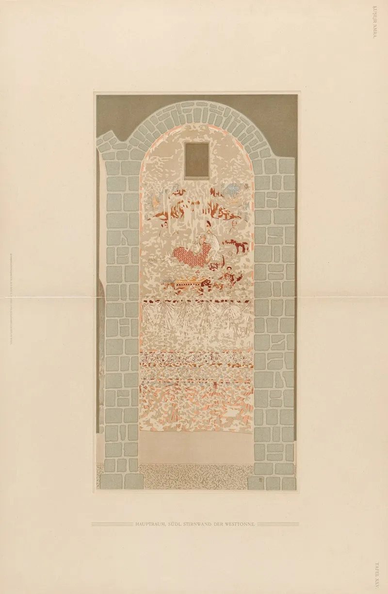ḳuṣejr ʻamra Mit Einer Karte Von Arabia Petraea Pl 25