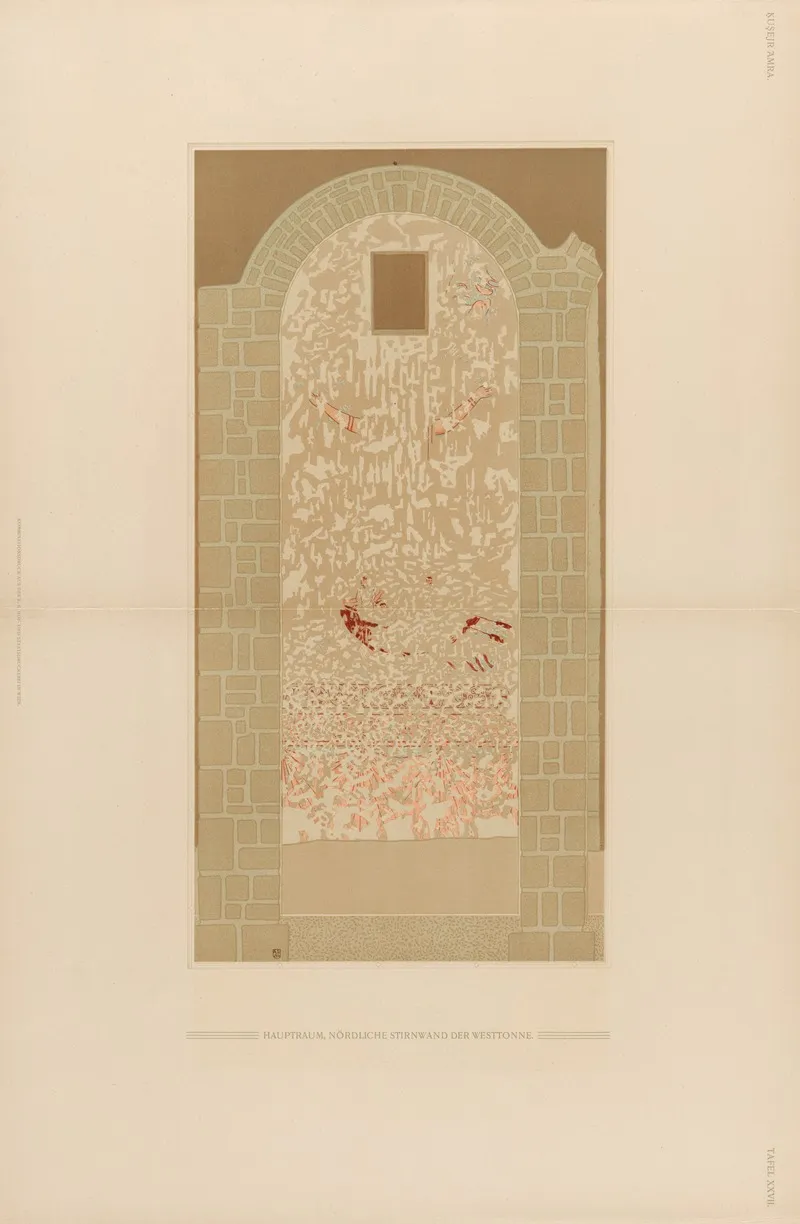 ḳuṣejr ʻamra Mit Einer Karte Von Arabia Petraea Pl 27