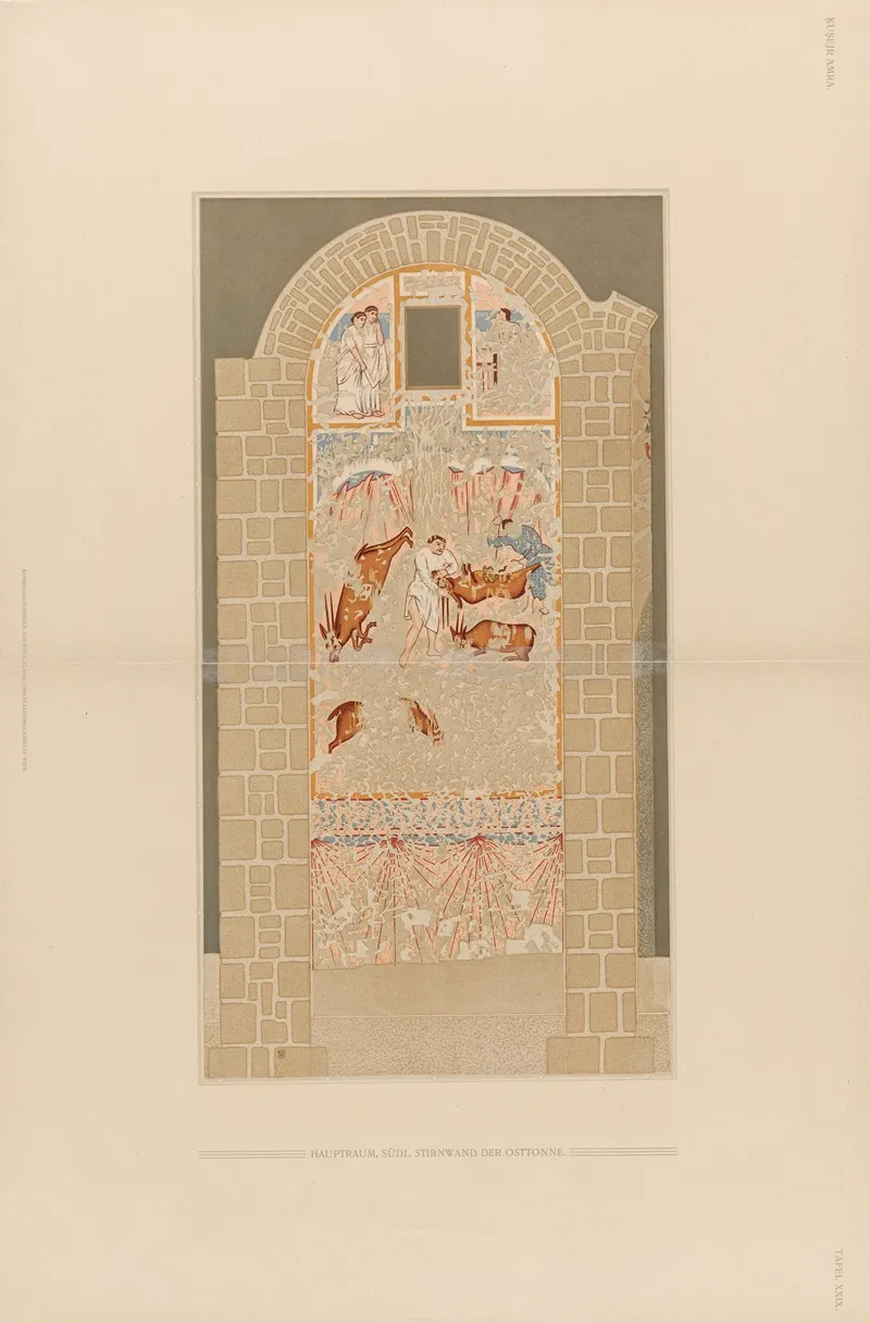 ḳuṣejr ʻamra Mit Einer Karte Von Arabia Petraea Pl 29