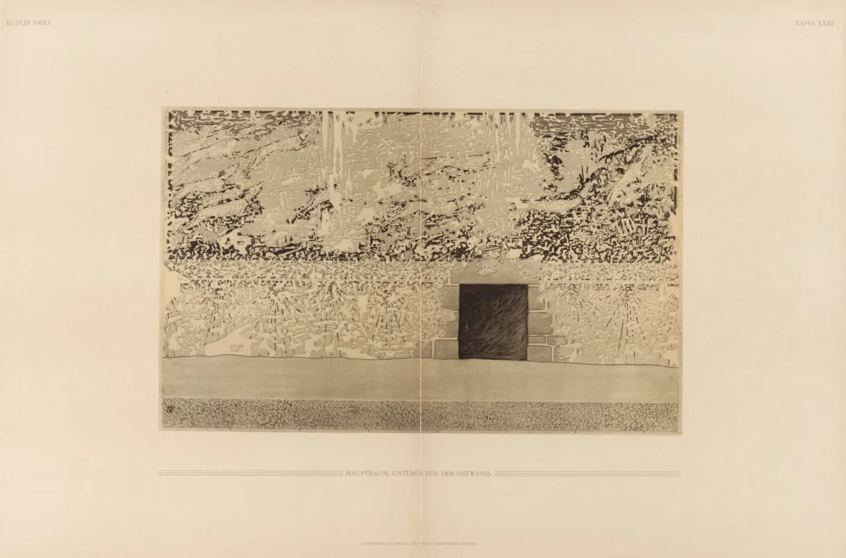 ḳuṣejr ʻamra Mit Einer Karte Von Arabia Petraea Pl 31