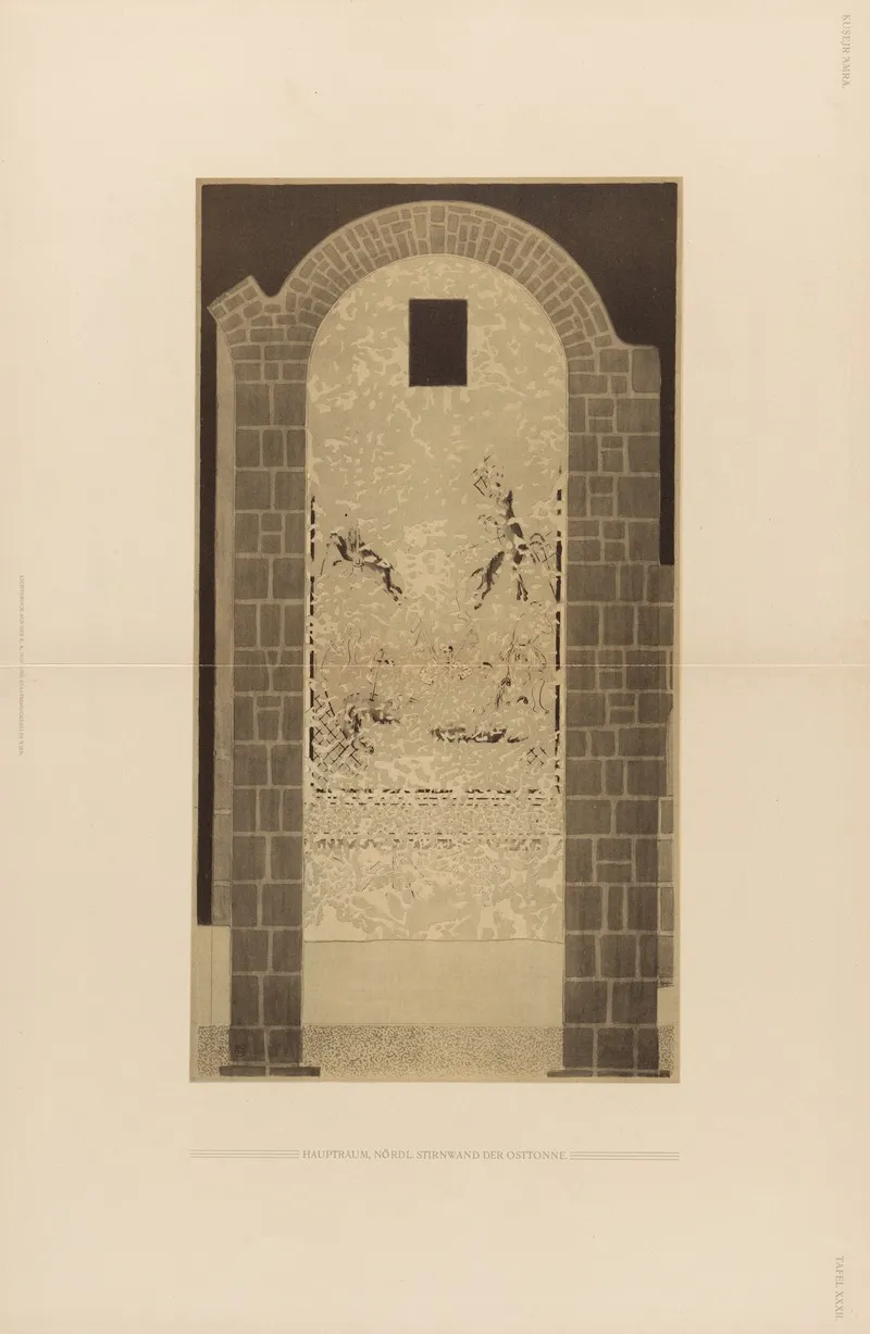 ḳuṣejr ʻamra Mit Einer Karte Von Arabia Petraea Pl 32