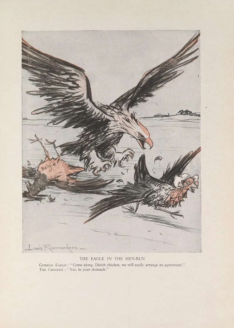 Eagle In Hen Run