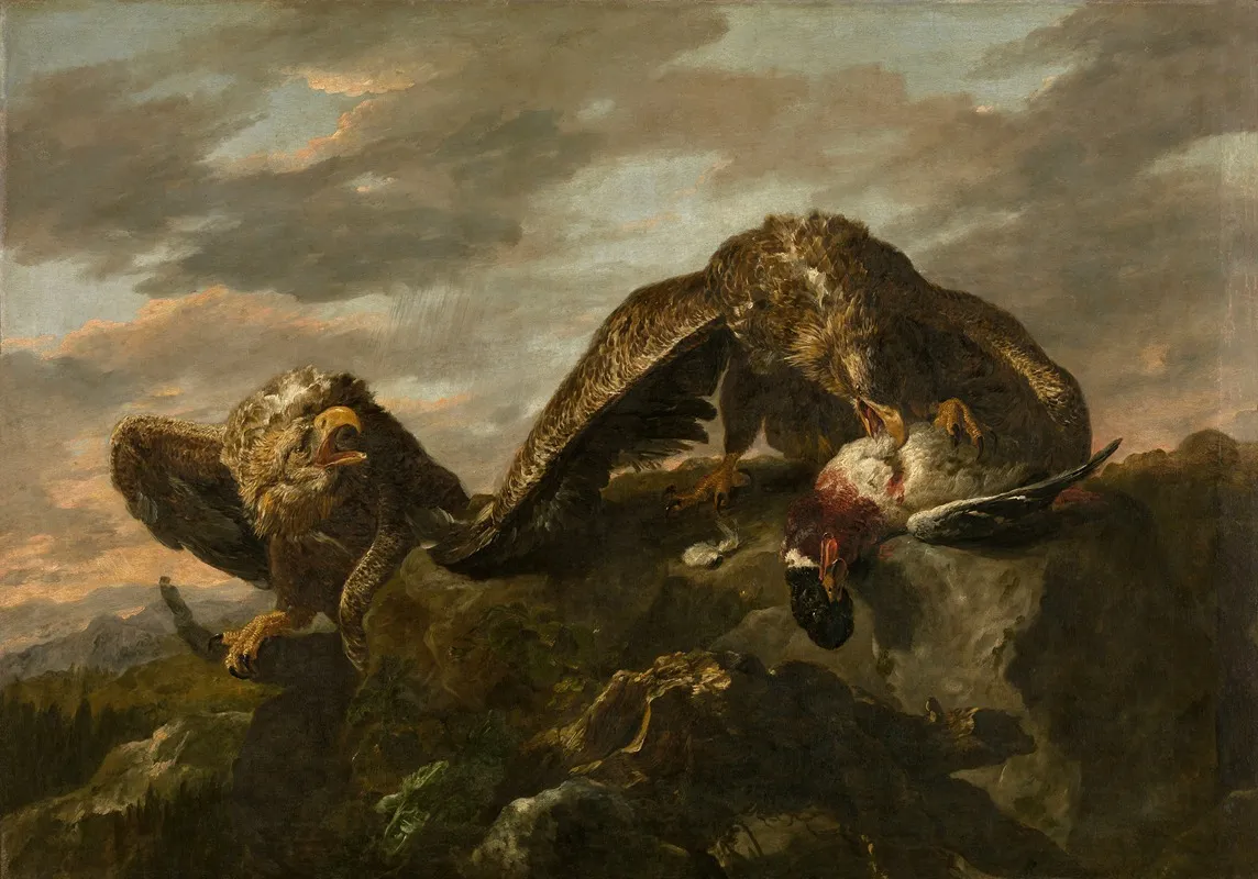 Eagles 2 Wall Art by Joannes Fijt - High-Resolution Digital Print