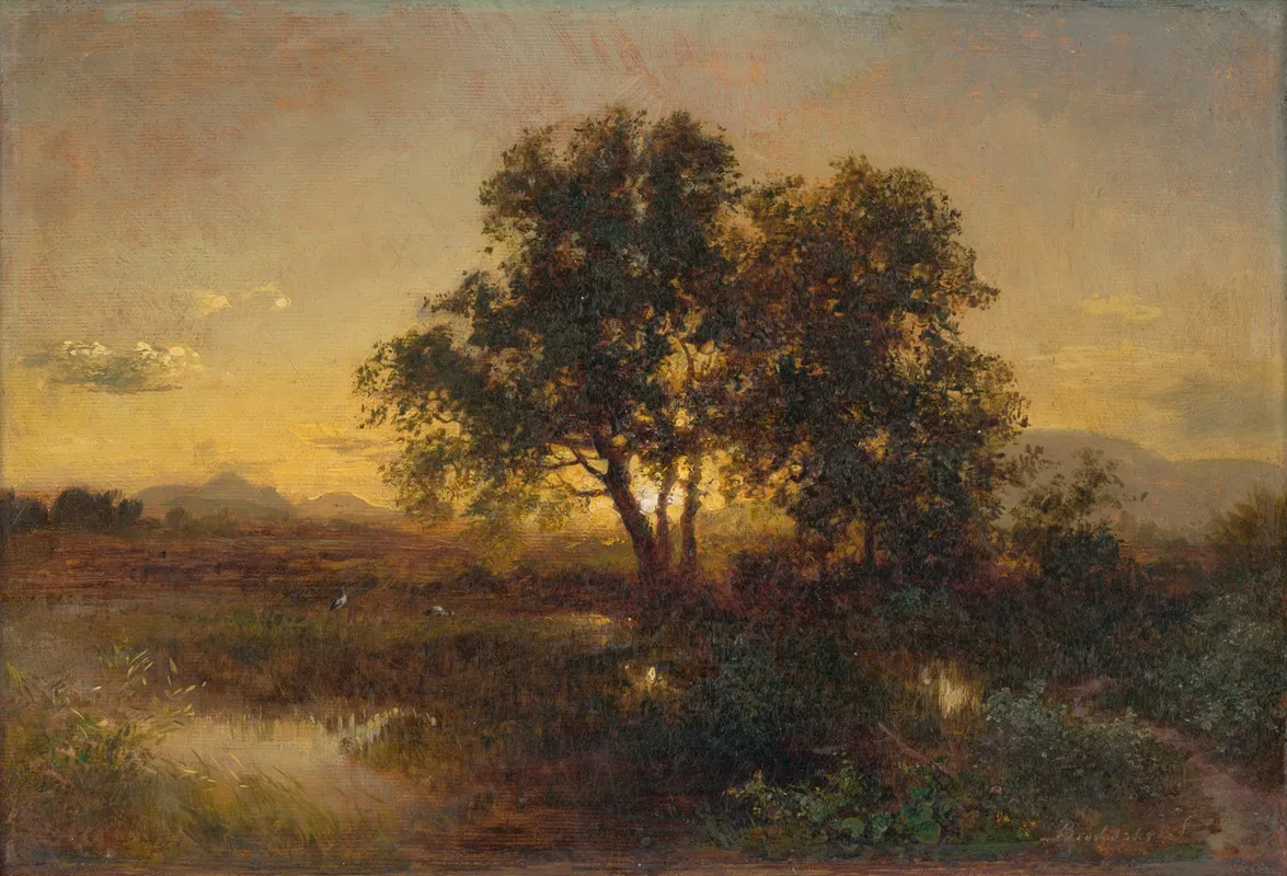 Early Evening Landscape Wall Art by Alexander Brodszky - High-Resolution Digital Print