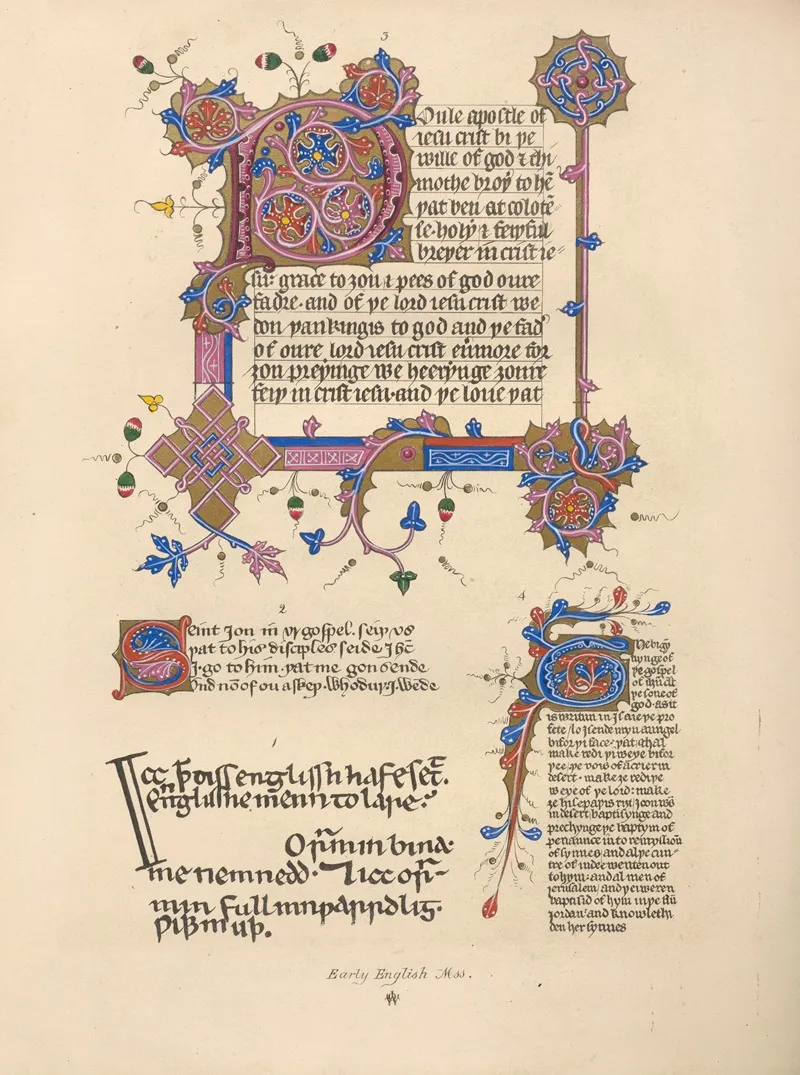 Early‎ ‎english‎ ‎mss Wall Art by John Obadiah Westwood - High-Resolution Digital Print