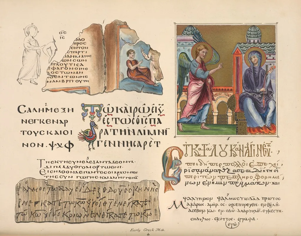 Early‎ ‎greek‎ ‎mss Wall Art by John Obadiah Westwood - High-Resolution Digital Print
