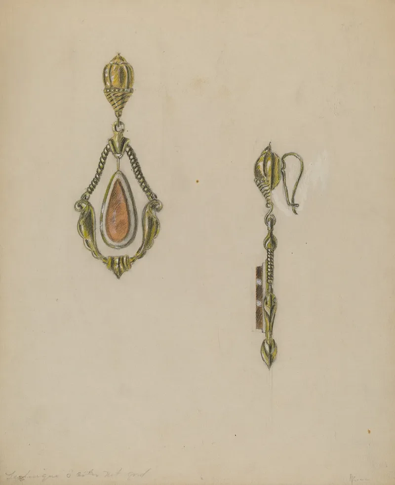 Earring 3 Wall Art by Theodore Kraus - High-Resolution Digital Print
