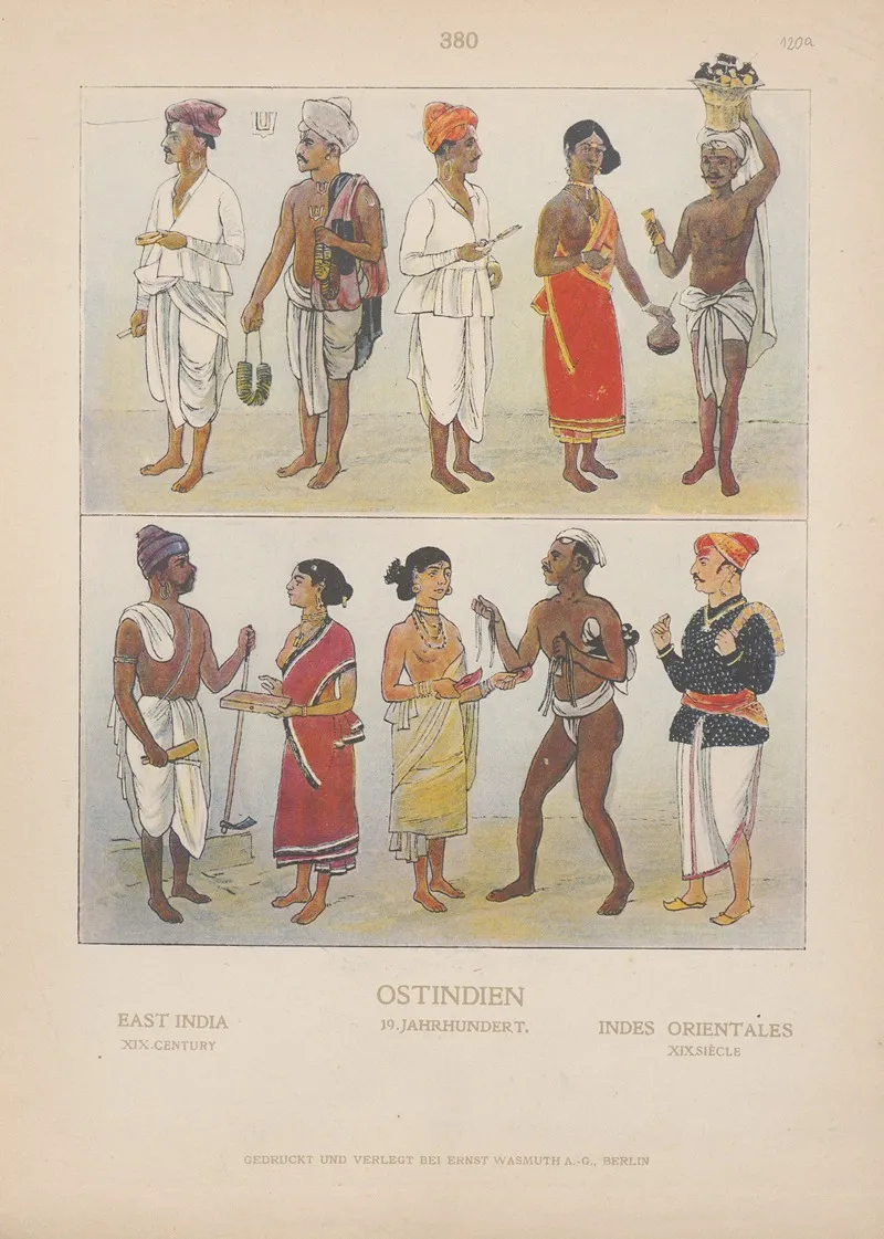 East India Xix Century Wall Art by Adolf Rosenberg - High-Resolution Digital Print