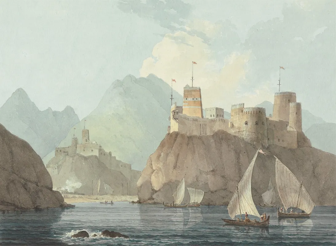 East View Of The Forts Jellali And Merani Muskat