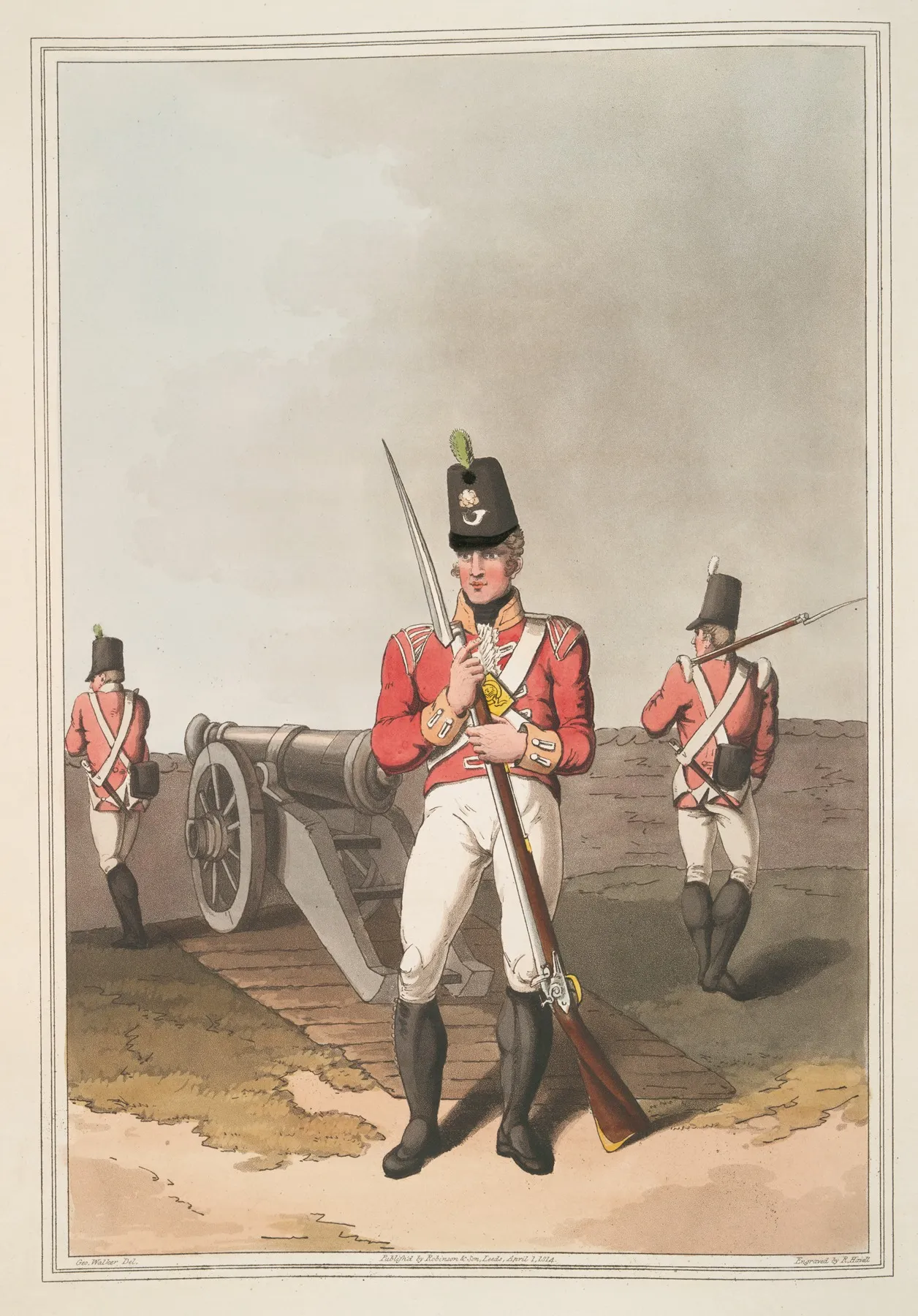 East York Militia Plate 33 Wall Art by George Walker - High-Resolution Digital Print