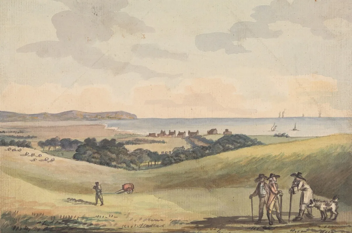 Eastbourne From Lord G Cavendishs Seat In The Park Wall Art by John Nixon - High-Resolution Digital Print