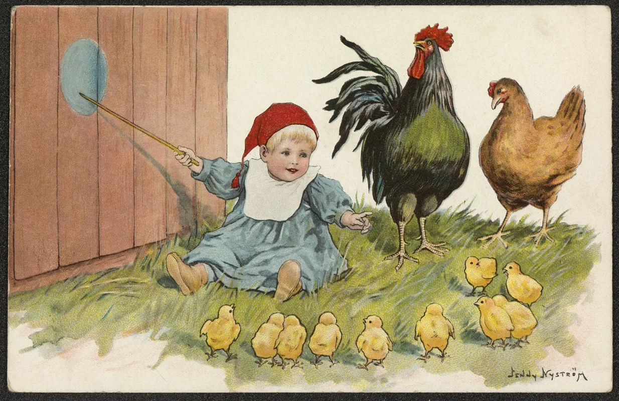 Easter Card 16 Wall Art by Jenny Nyström - High-Resolution Digital Print