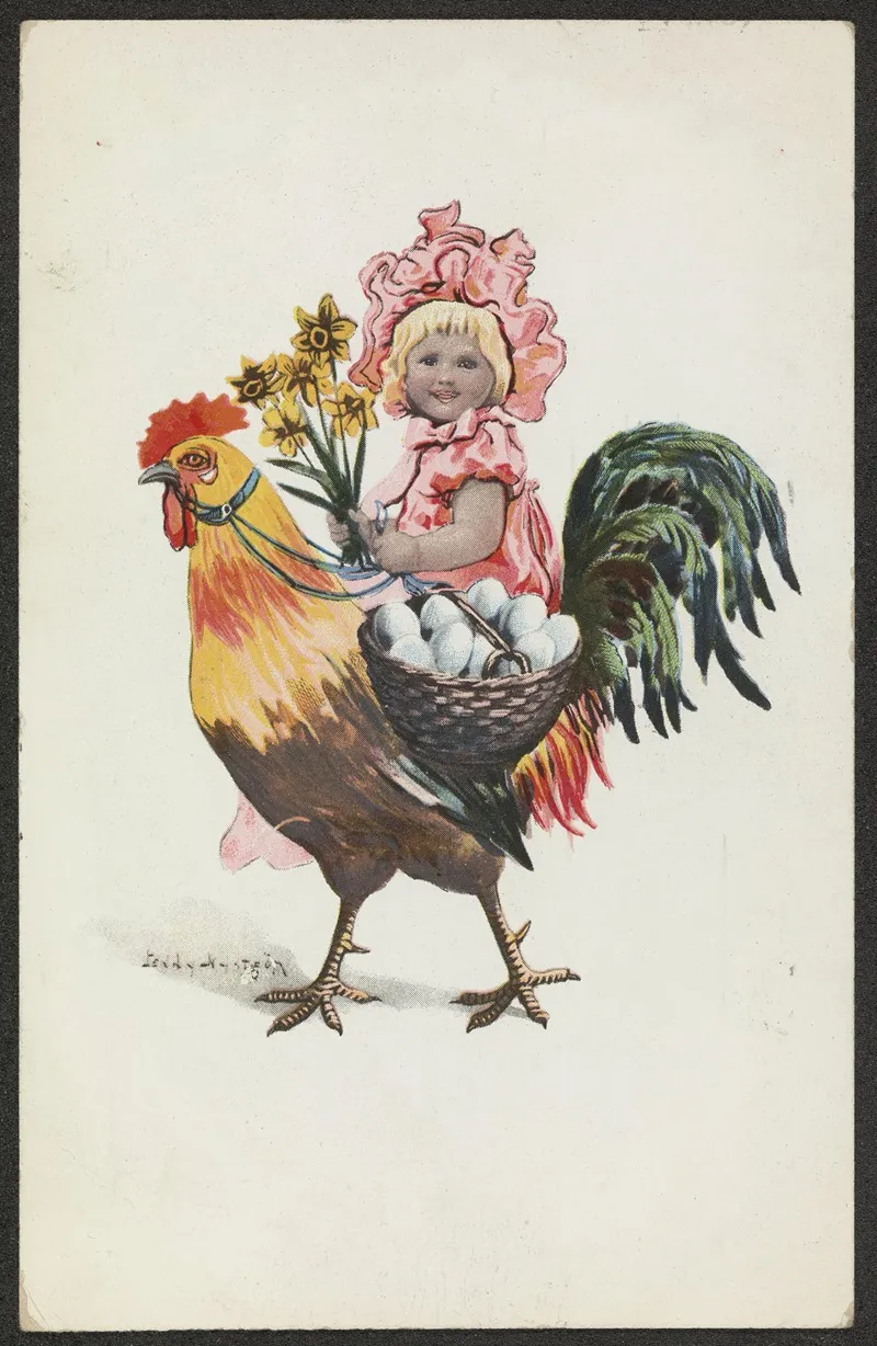 Easter Card 22 Wall Art by Jenny Nyström - High-Resolution Digital Print