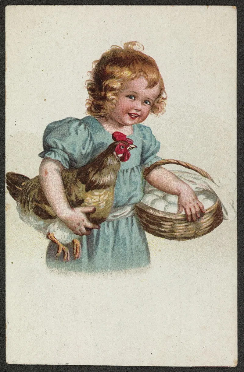 Easter Card 9 Wall Art by Moriz &amp; Barschall - High-Resolution Digital Print