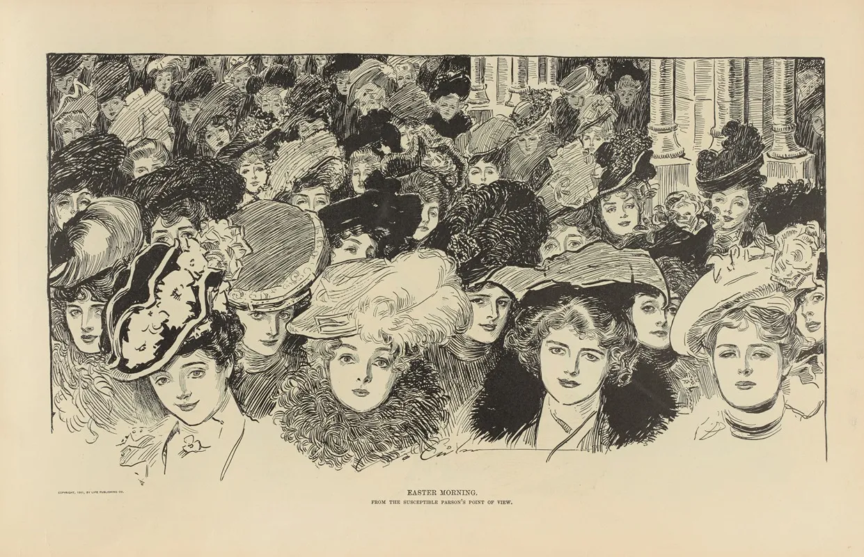Easter Morning 3 Wall Art by Charles Dana Gibson - High-Resolution Digital Print
