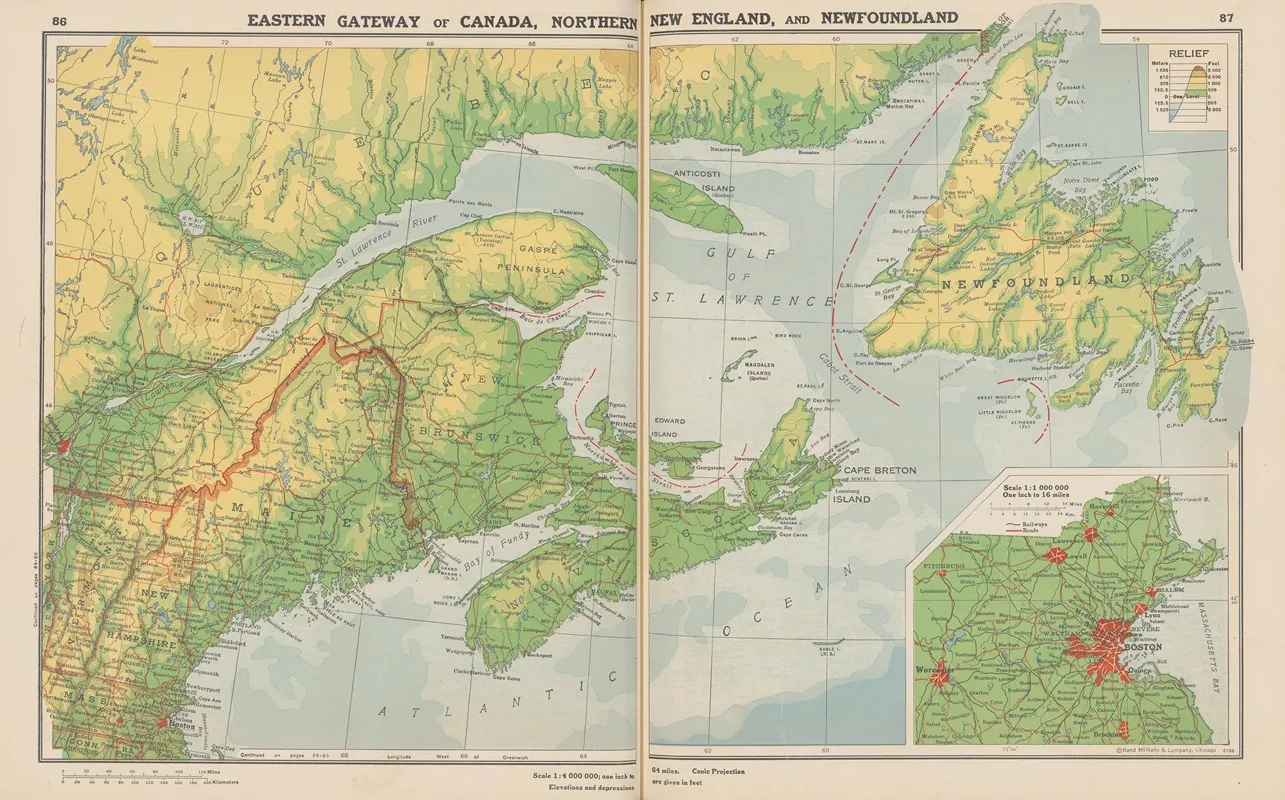 Eastern Gateway Of Canada Northern New England And Newfoundland Wall Art by John Paul Goode - High-Resolution Digital Print