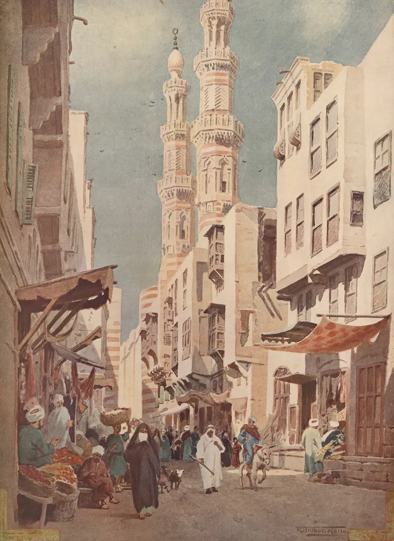 Eastern Street Scene Wall Art by Robert Talbot Kelly - High-Resolution Digital Print