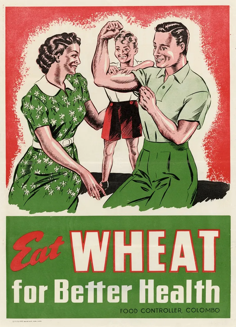 Eat Wheat For Better Health Wall Art by Anonymous - High-Resolution Digital Print